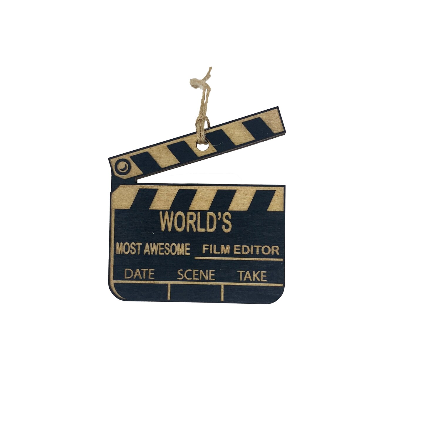 Worlds most awesome Film Editor - Ornament Black Worlds most awesome Film Editor - Ornament Black