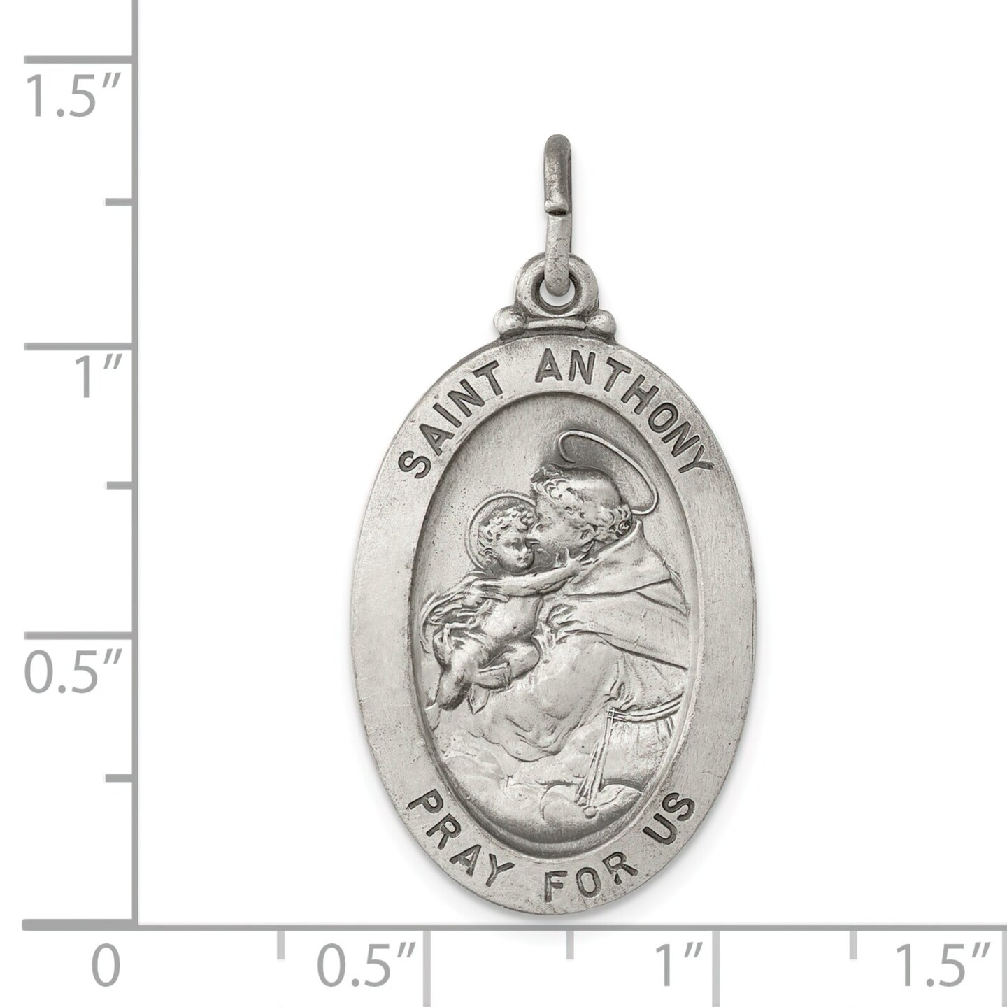 Sterling Silver Saint Anthony Medal