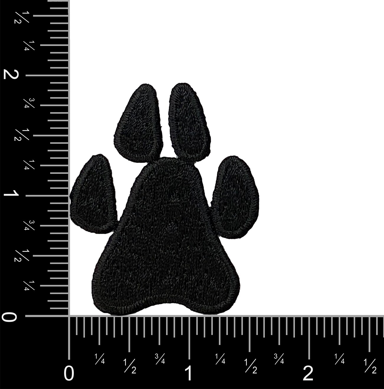 Black Paw Print, Pets, Dog Print, Embroidered, Iron on Patch