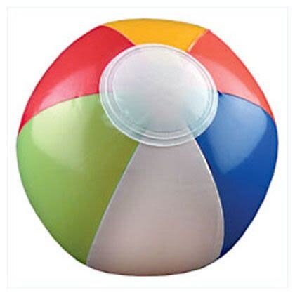 Multicolored Beach Ball, 6&#x201D; (Pack of 12)
