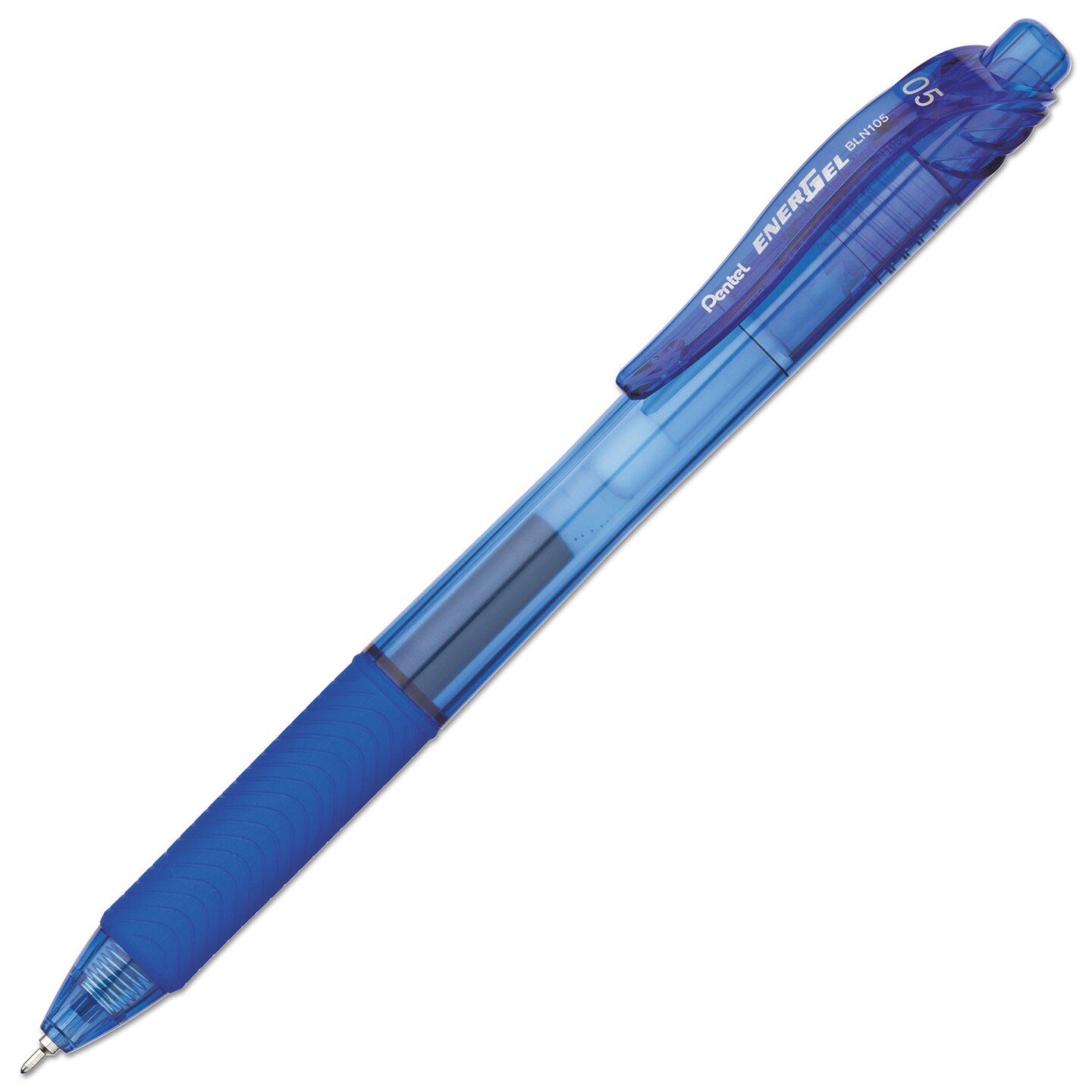 Pentel EnerGel-X Retractable Gel Pen 0.5 mm Needle Tip Blue Ink/Barrel Dozen
