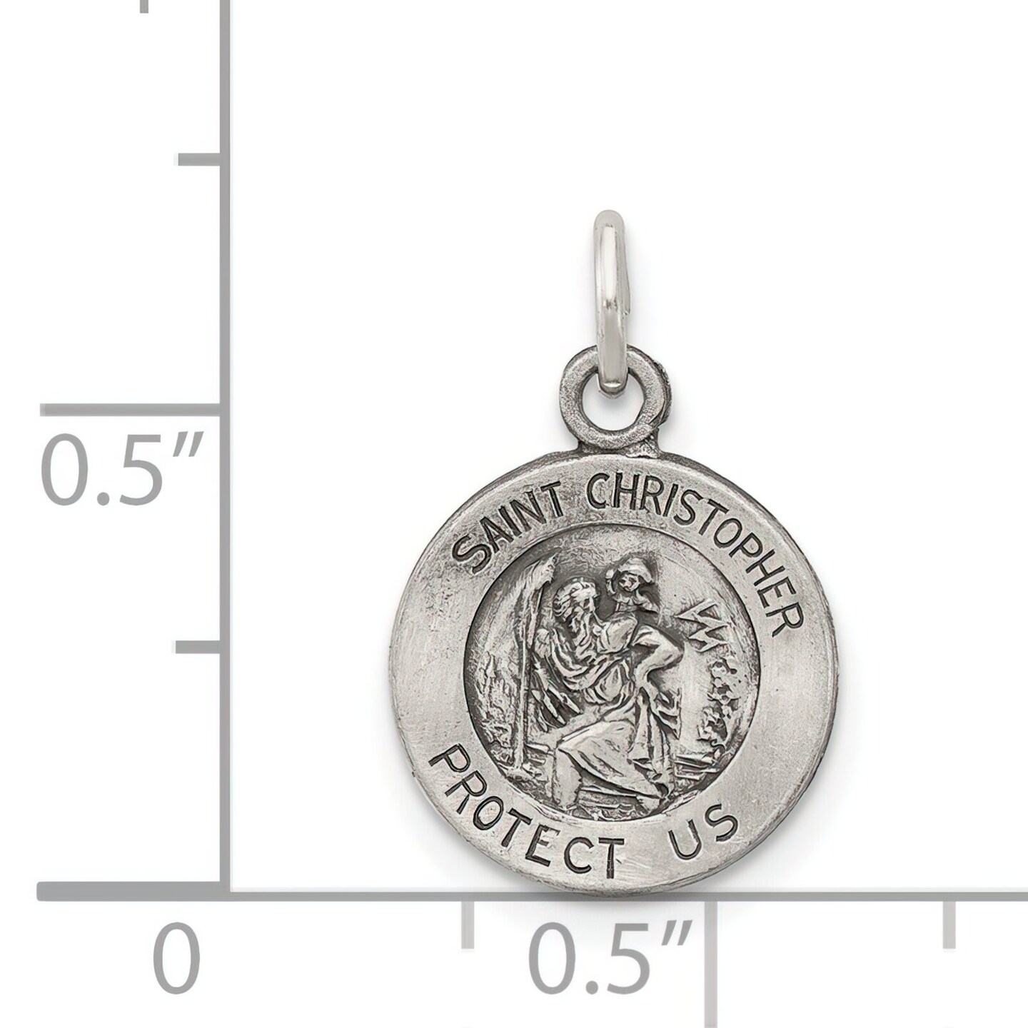 Sterling Silver Saint Christopher Medal