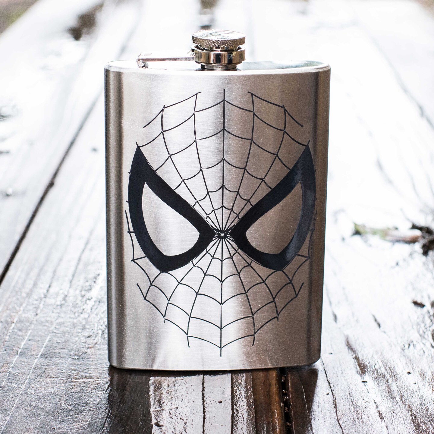 8oz I Can Do What a Spider Can Stainless Steel Flask 8oz I Can Do What a Spider Can Stainless Steel Flask