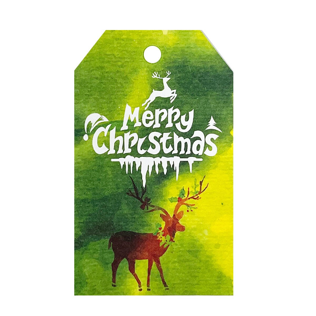Wrapables Christmas Holiday Gift Tags/Kraft Paper Hang Tags for Gift-Wrapping, Labelling, Package Decoration (50pcs)