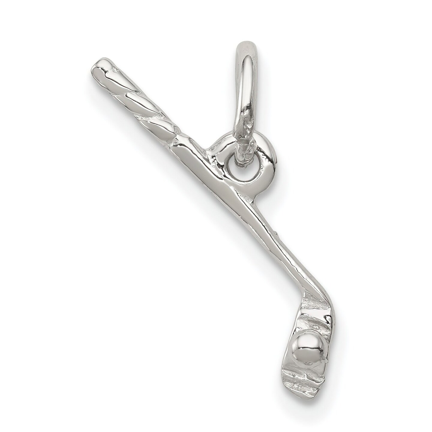 Sterling Silver Golf Club &#x26; Ball Charm Pendant Jewelry 19mm x 10mm
