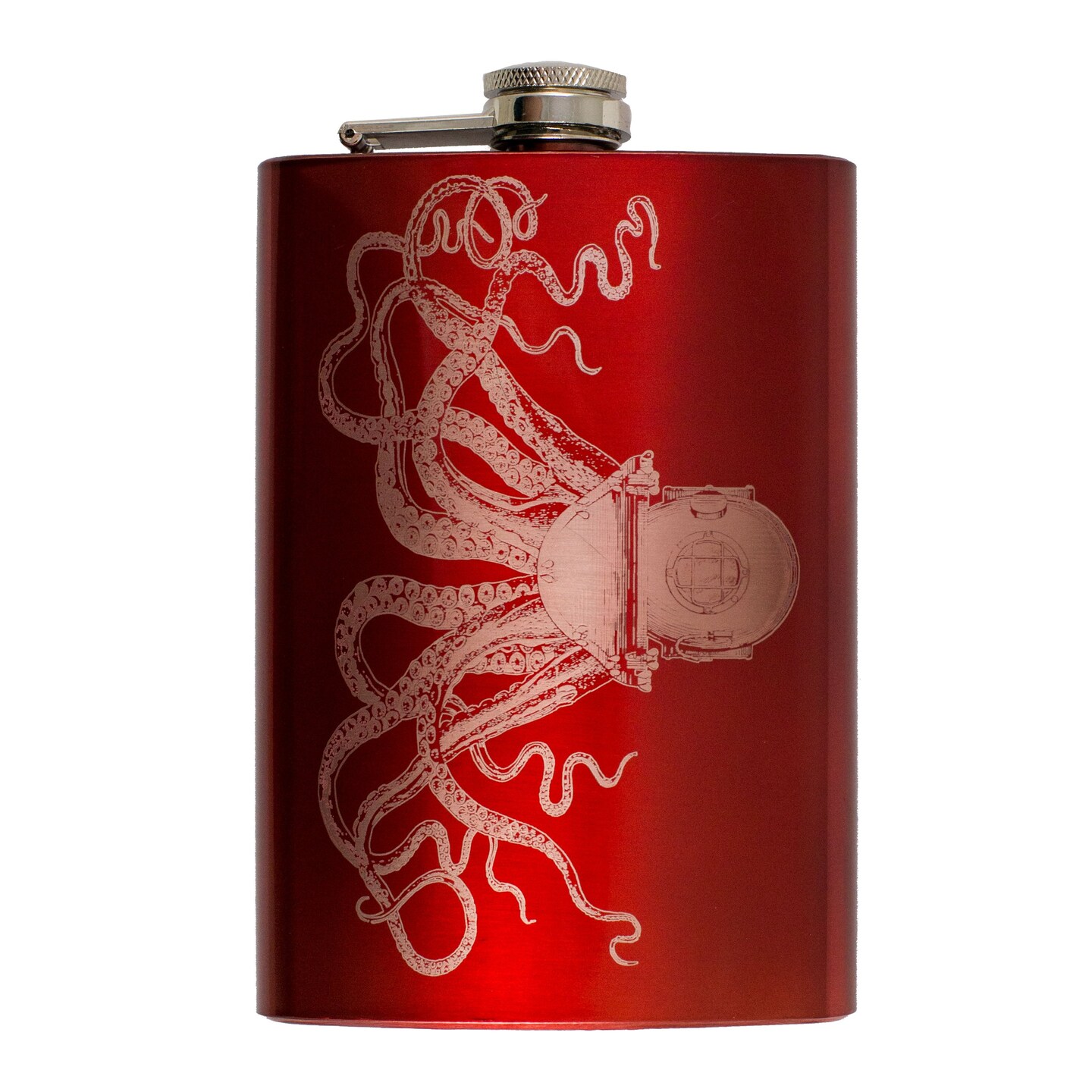 8oz RED Steampunk Octopus Flask | Michaels