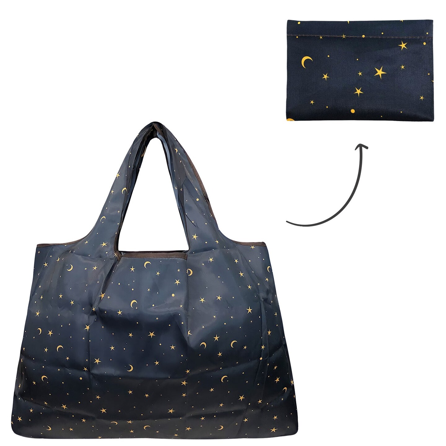 Wrapables Large Foldable Tote Nylon Reusable Grocery Bag