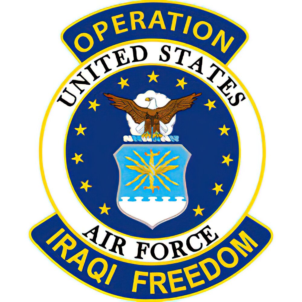 Eagle Emblems Patch-Operation Iraqi Freedom USAF (3-5/8")