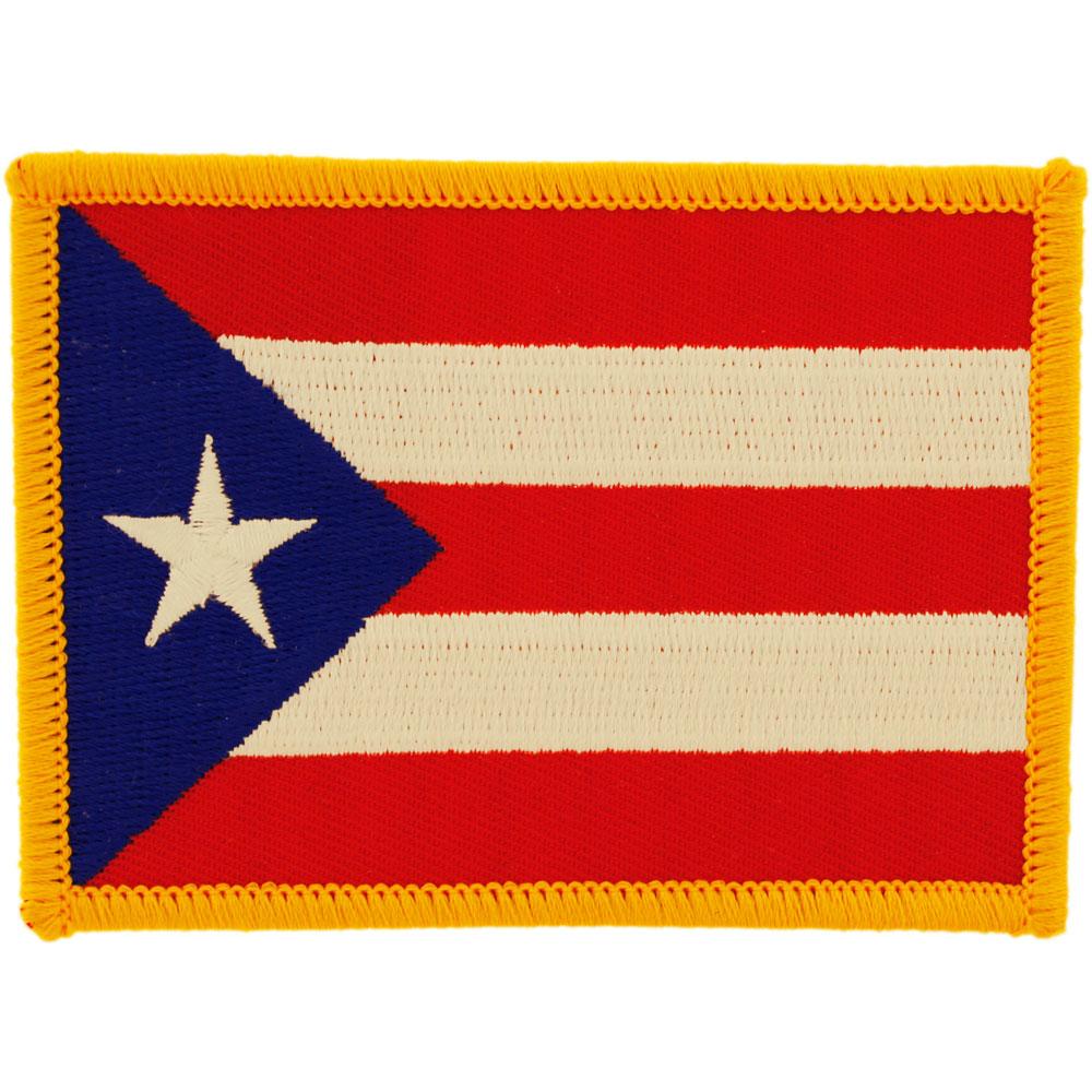 Puerto Rico Flag Patch 2 1/2&#x22; x 3 1/2&#x22;
