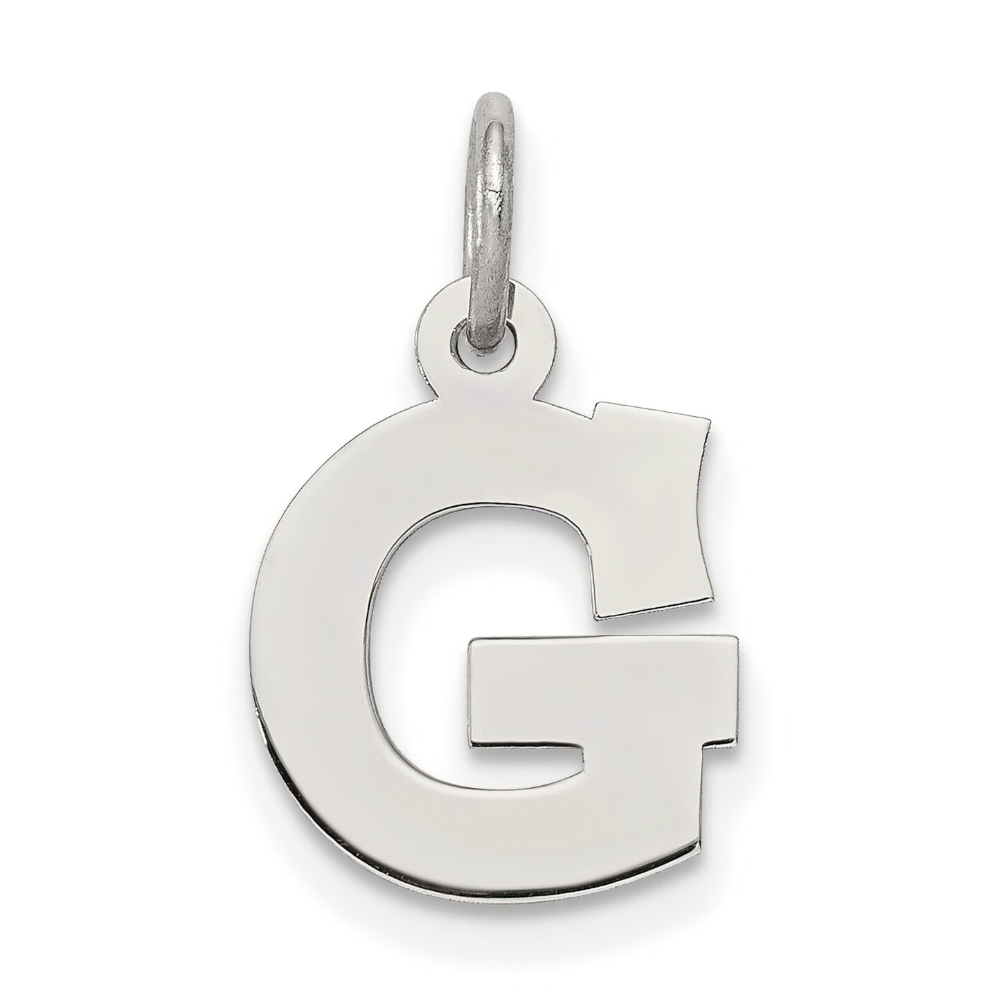 TINY Sterling Silver Block Letter Charms Initial Charm 