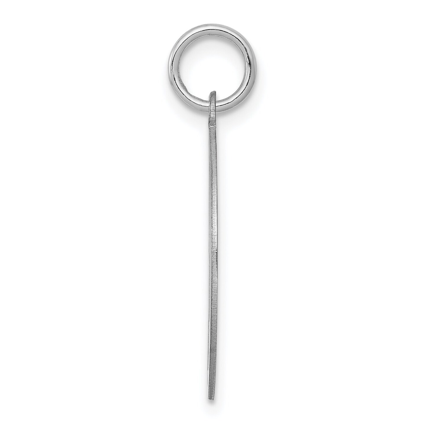 Sterling Silver Brocaded Initial Capital J Charm Jewerly 27mm x 20mm