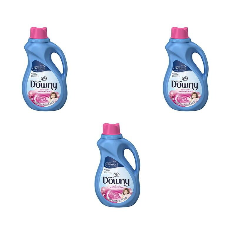 Downy Ultra Liquid Fabric Conditioner (Fabric Softener), April Fresh, 90 Loads 2.3 L (Packaging May Vary) (Pack of 3)