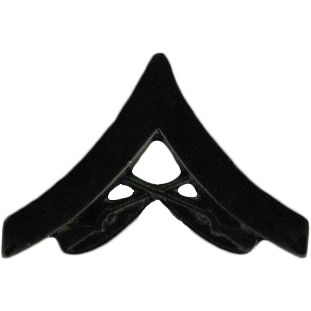 U.S.M.C. Lance Corporal Rank Insignia Black Pin
