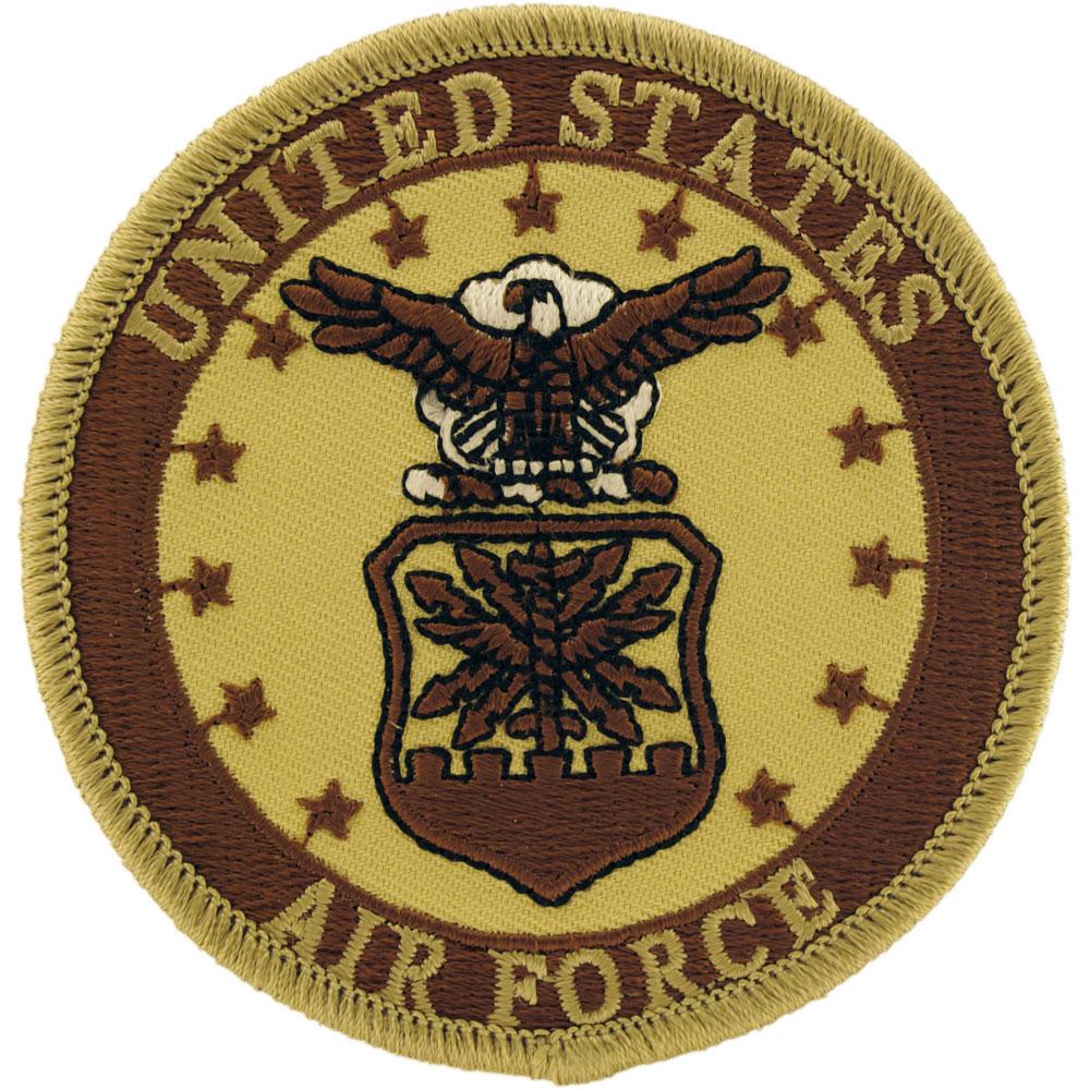 U.S. Air Force Logo Patch Brown 3&#x22;