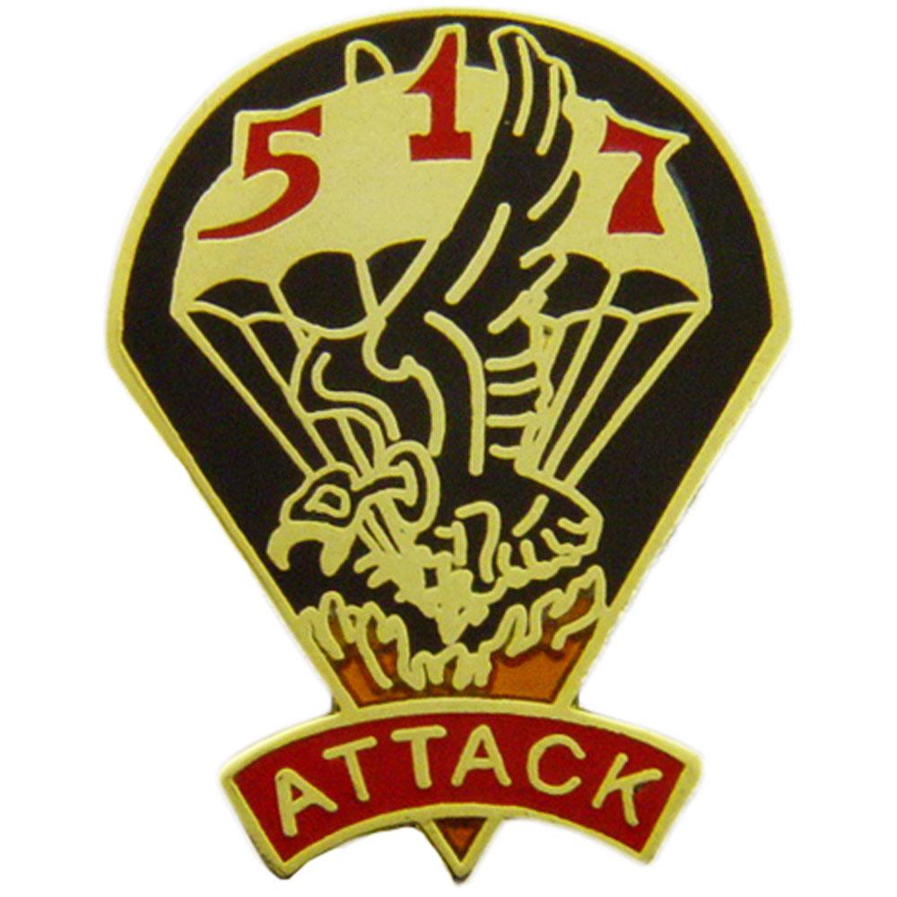 U.S. Army 517th Airborne Infantry Regiment Pin 1&#x22;
