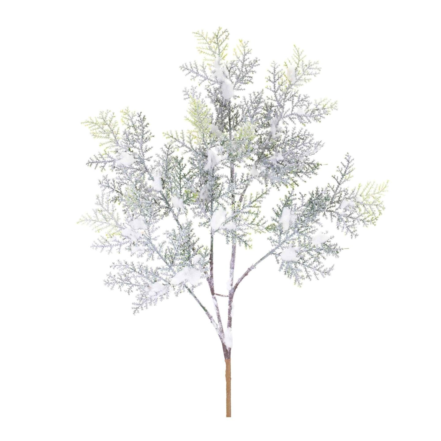Melrose Set of 12 Flocked Cedar Artificial Christmas Branches 21&#x22;