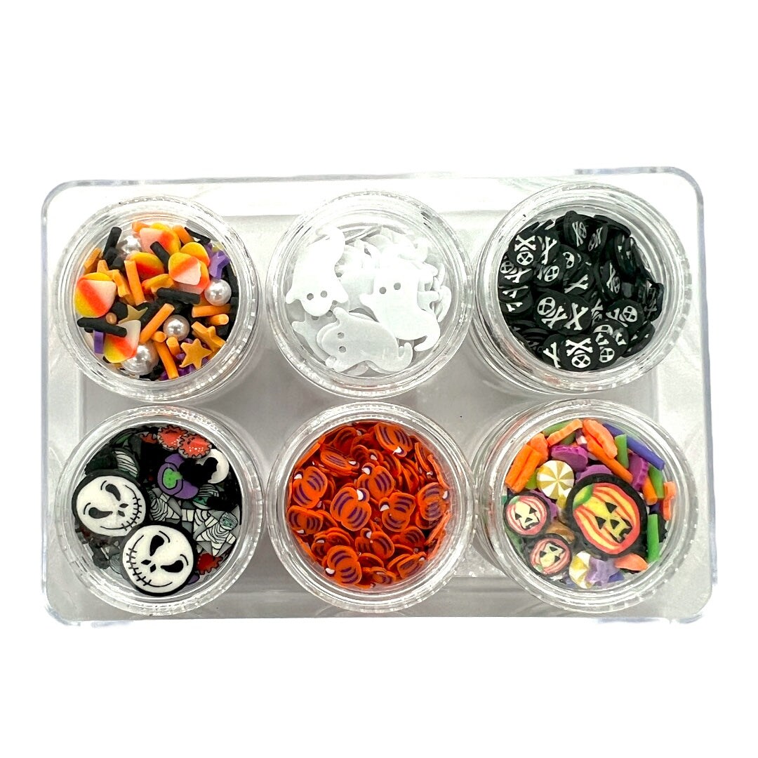 Spooky Season Combo Set of Polymer Clay Pieces for Epoxy and UV Resin Art