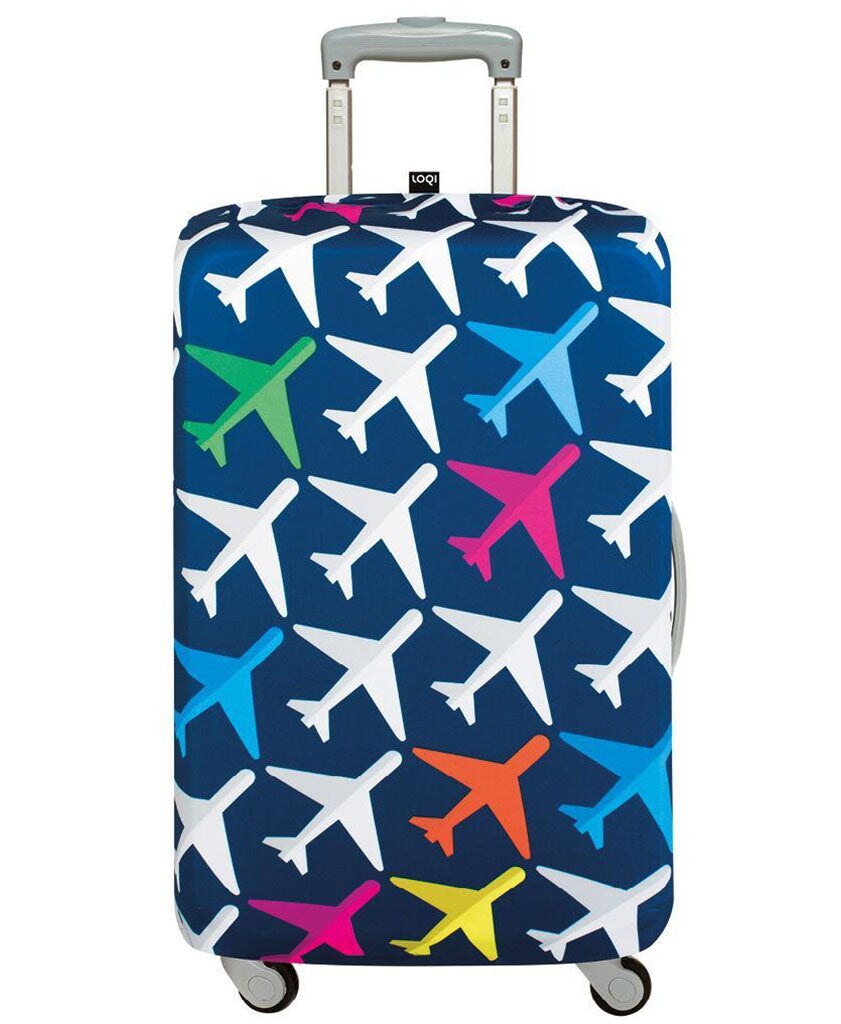 LOQI M Airport Luggage Cover, Airplane, M
