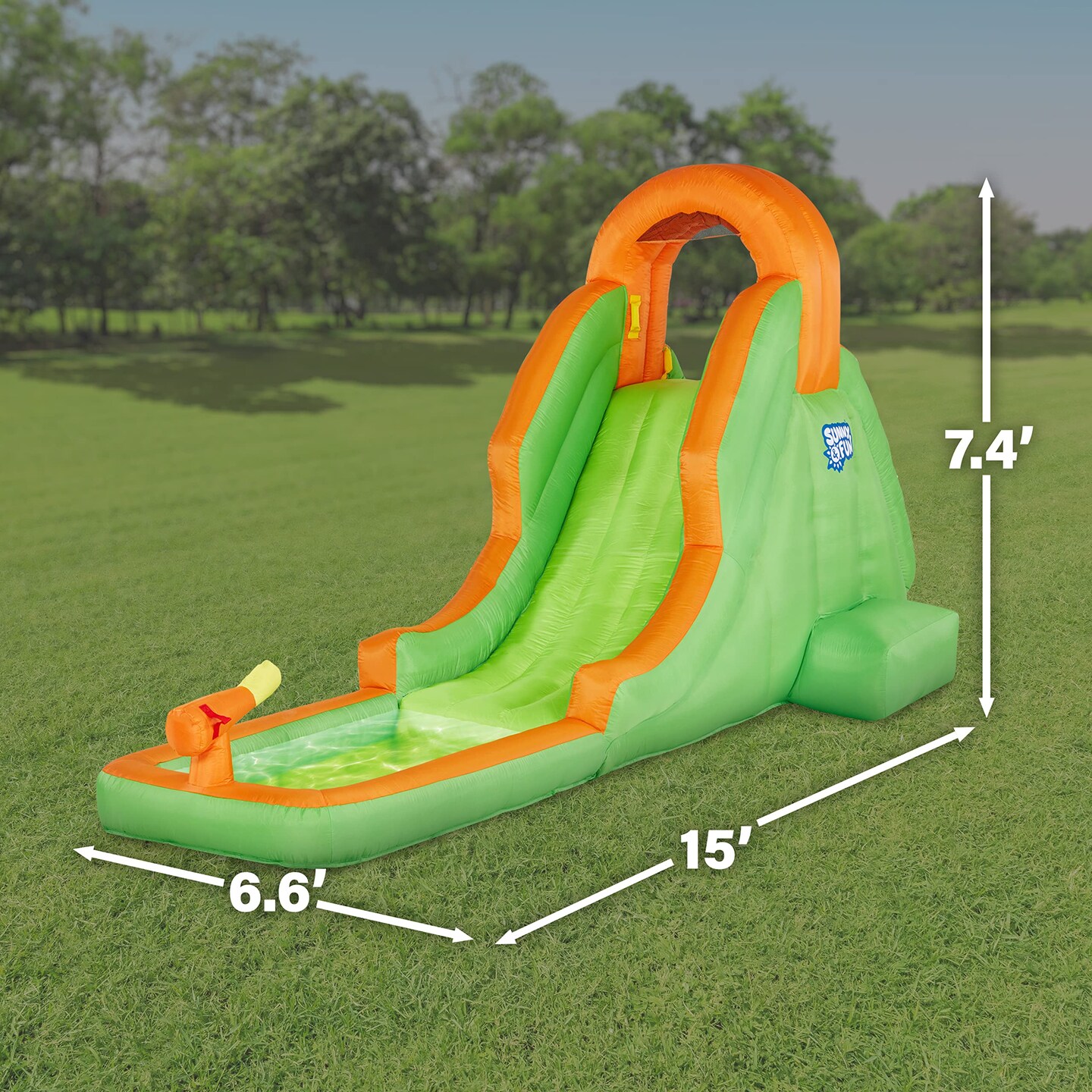 Sunny &#x26; Fun Inflatable Kids Backyard Water Park W/Slide