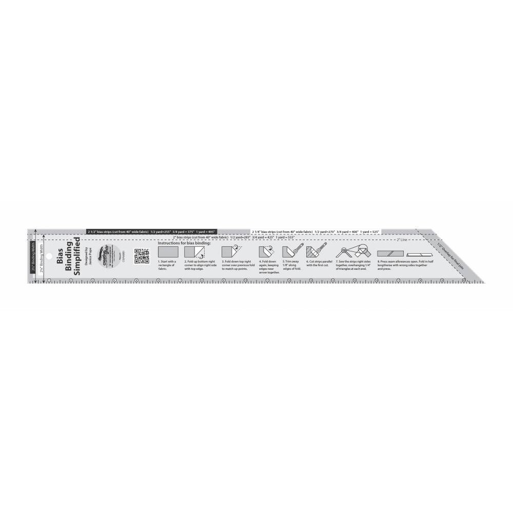Creative Grids Bias Binding Simplified Ruler | Michaels