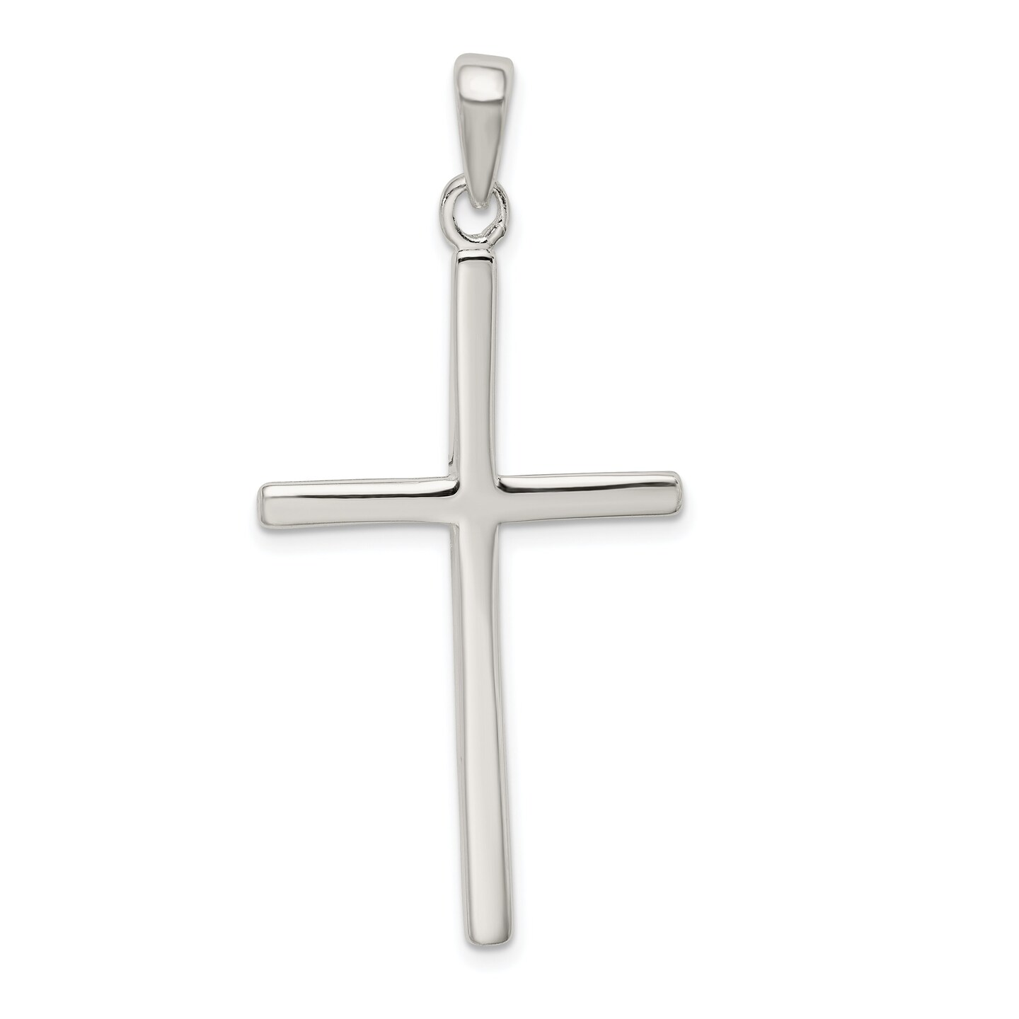 Sterling Silver Latin Cross Pendant 49mm 20mm style QC5399