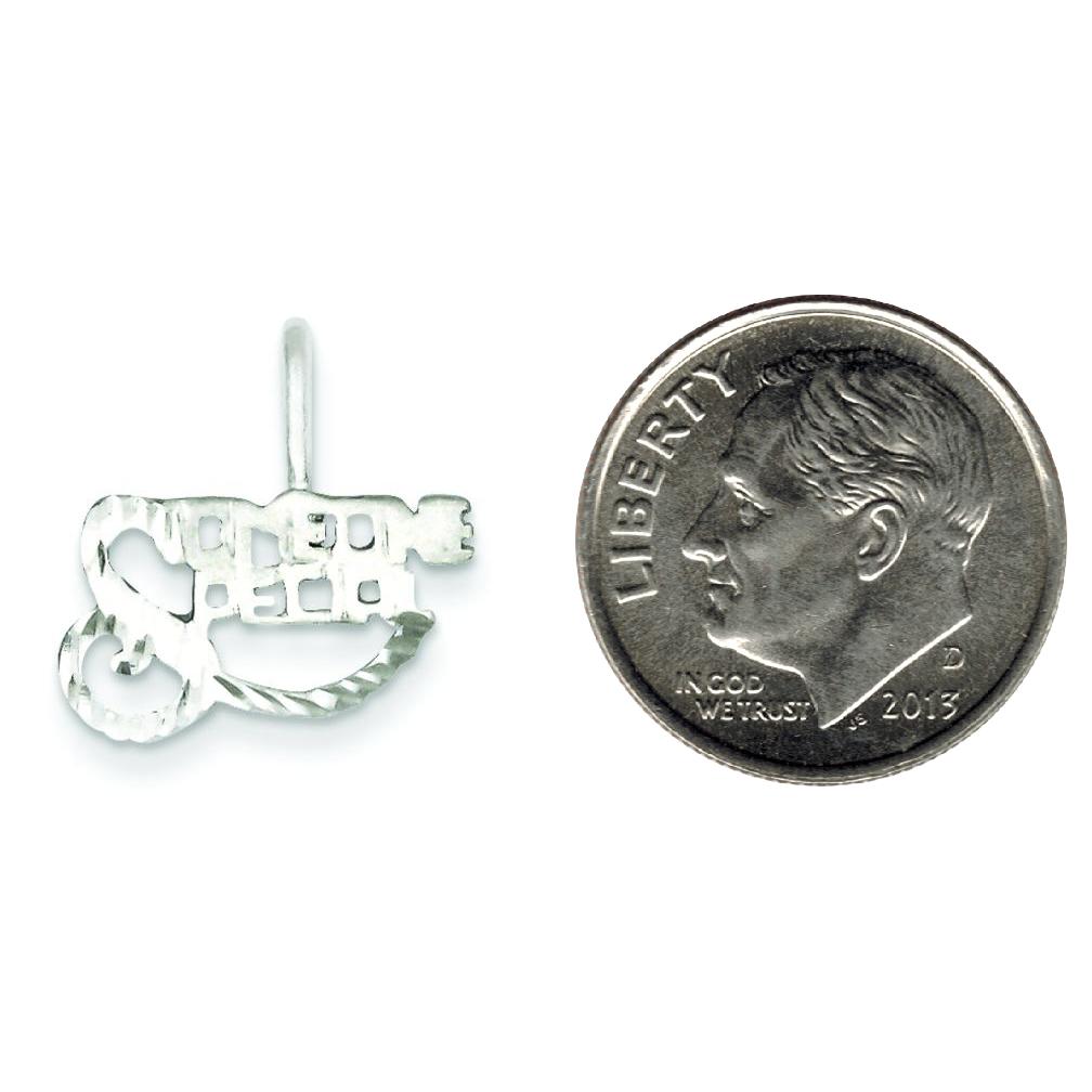 Sterling Silver Someone Special Charm Pendant Jewelry 16mm x 17mm