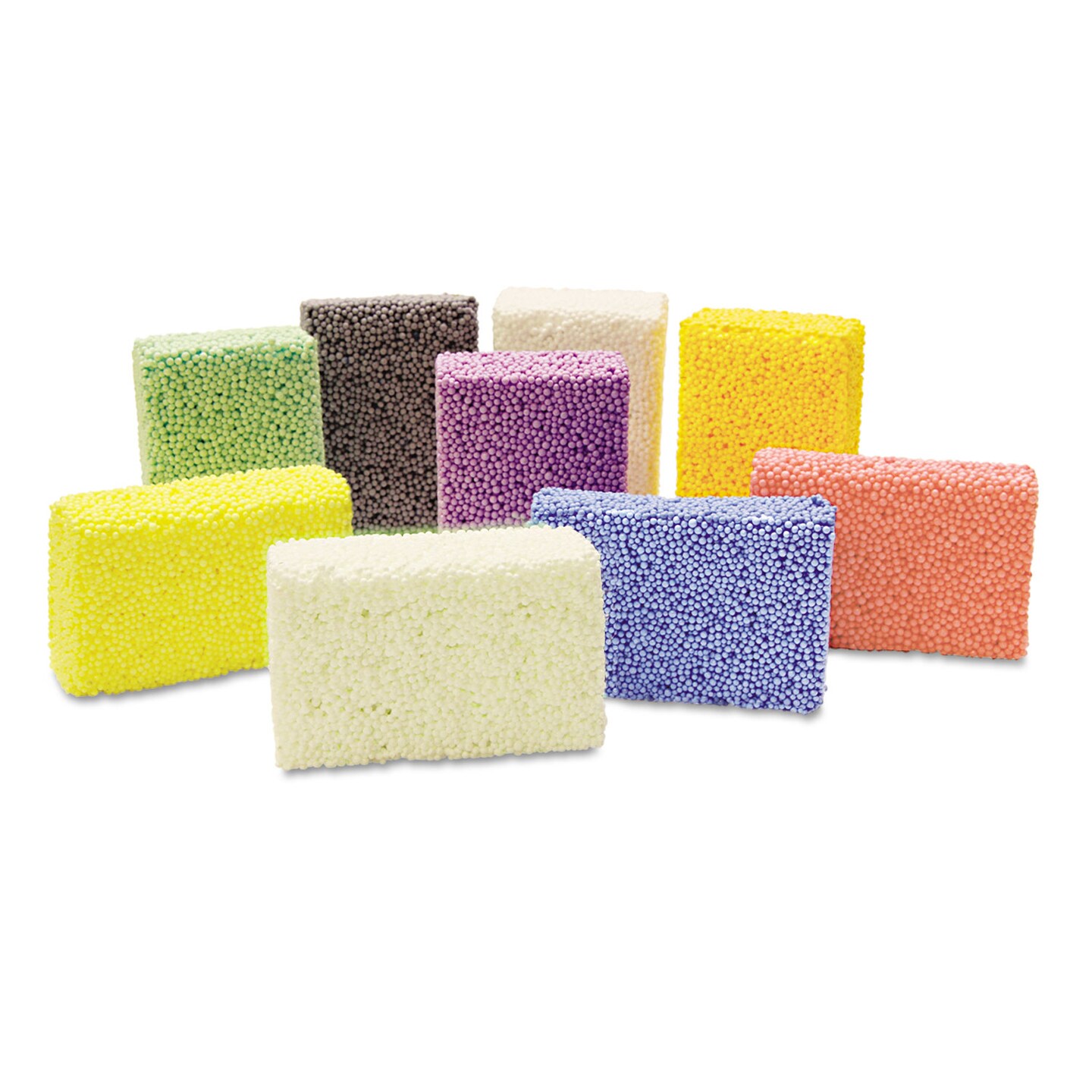 Creativity Street Squishy Foam Classpack Assorted Colors 36 Blocks