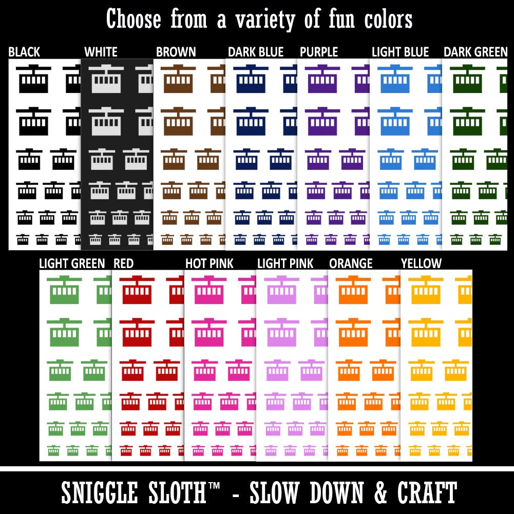 Ski Tram Lift Temporary Tattoo Water Resistant Fake Body Art Set Collection