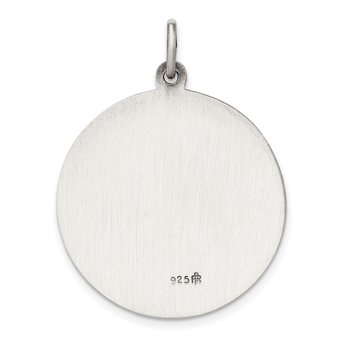 Sterling Silver Saint Christopher Round Medal