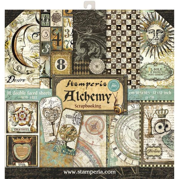 Stamperia Alchemy 12x12 Paper Pack