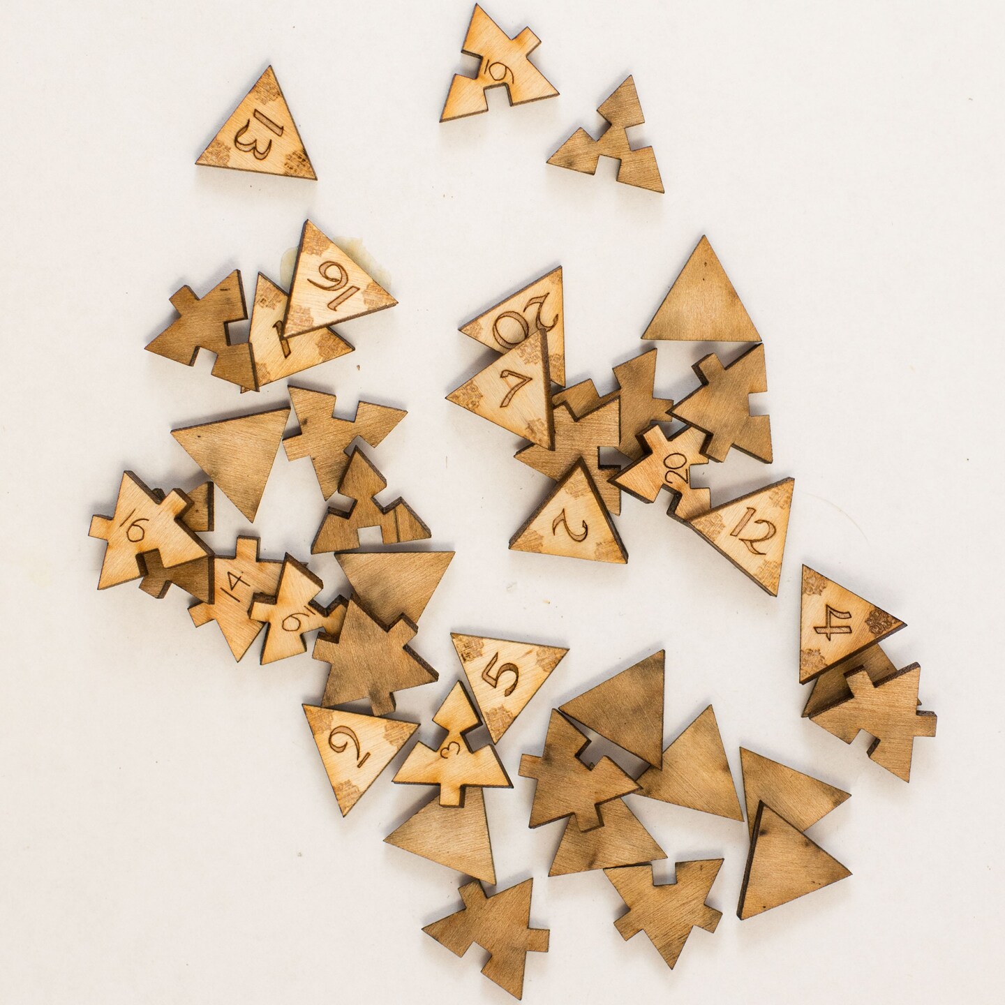 Crafts - 20 Sided Dice - Art Kit - RAW Wood 1.5&#x22;x1.5&#x22;