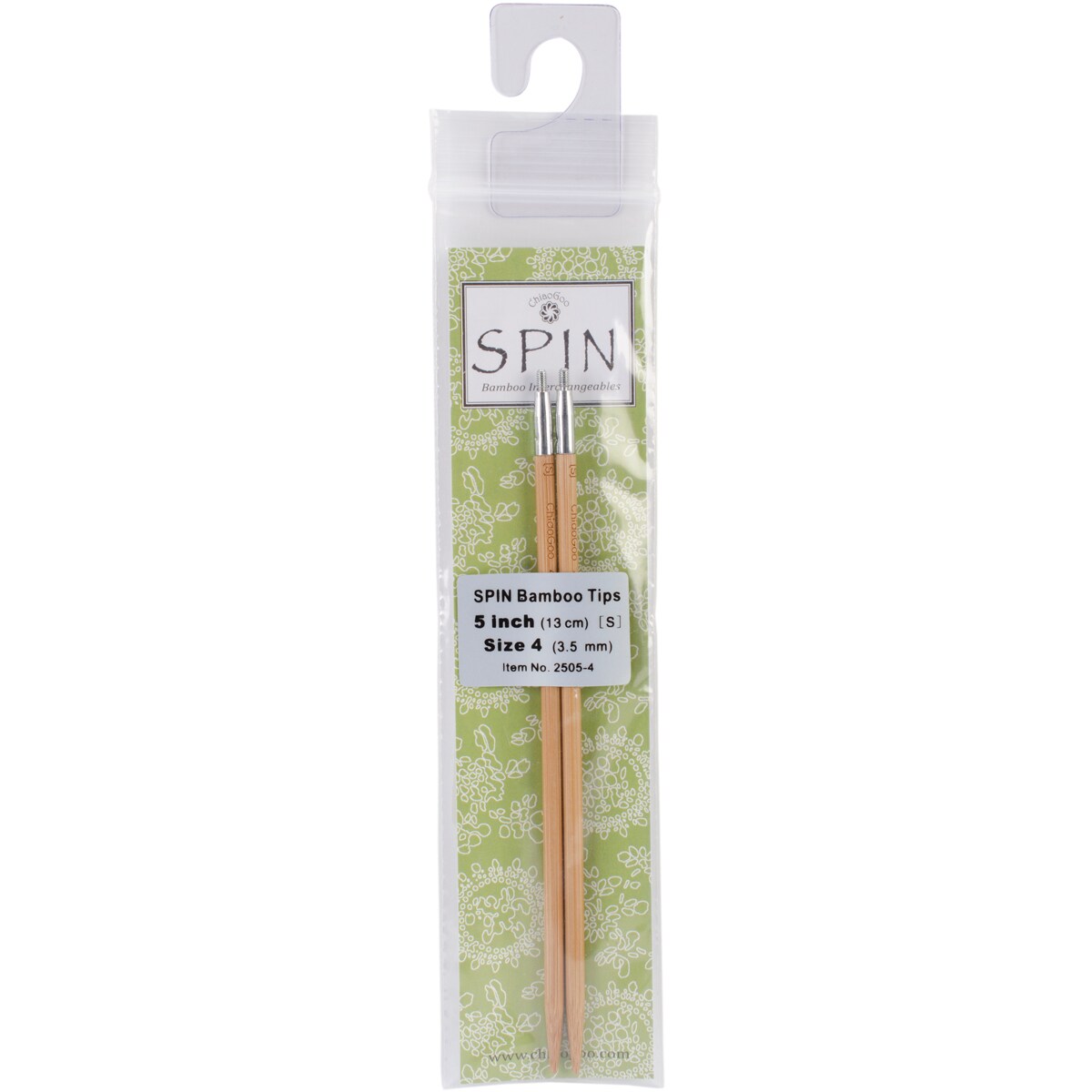 Aguja De Tejer ChiaoGoo Intercambiable – Punta De Bambú 10 Cm, 4.00 Mm, Acabado Pátina