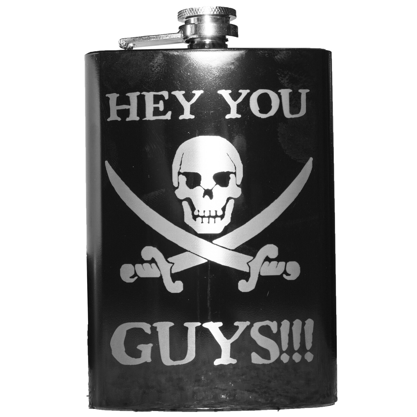 8oz BLACK Hey You Guys! - Flask 8oz BLACK Hey You Guys! - Flask