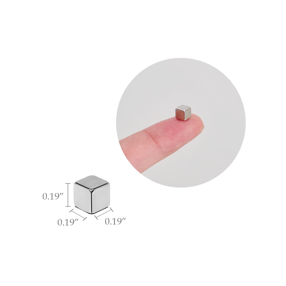 Wrapables Cube Neodymium Magnets, Strong Magnets for Refrigerator, Whiteboards, Crafts, Science Projects