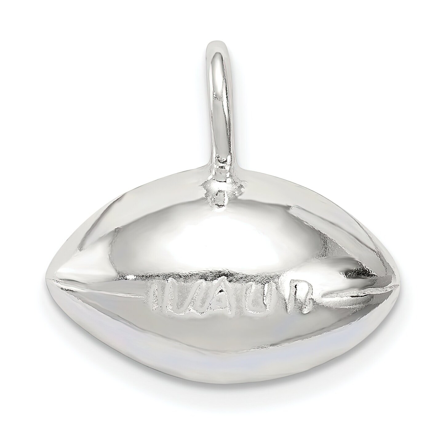 Sterling Silver Football Charm Pendant Sports Jewelry