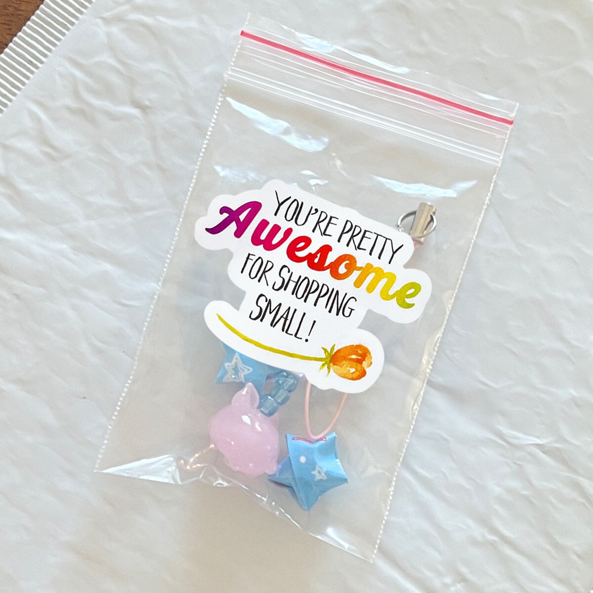 Wrapables You&#x27;re Awesome Small Business Thank You Stickers Roll, Sealing Stickers and Labels for Boxes, Envelopes, Bags and Packages (500pcs)