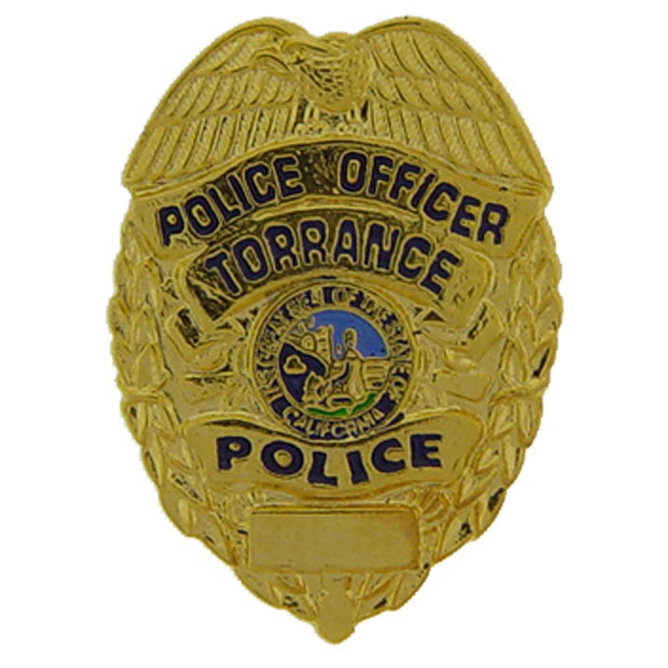 Torrance Police Officer Badge Pin 1