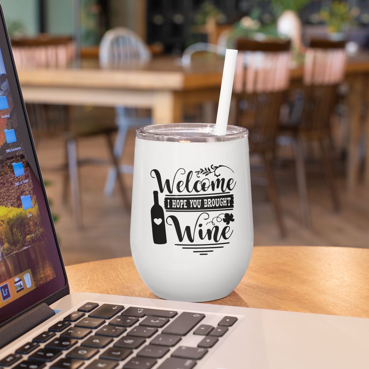 ProSub 12oz Premium AAA Wine Tumbler Stemless Sublimation Blanks - White