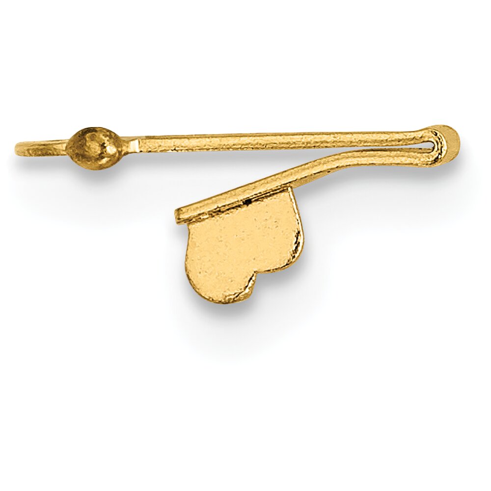 18K Gold Barrel Clasp Tongue