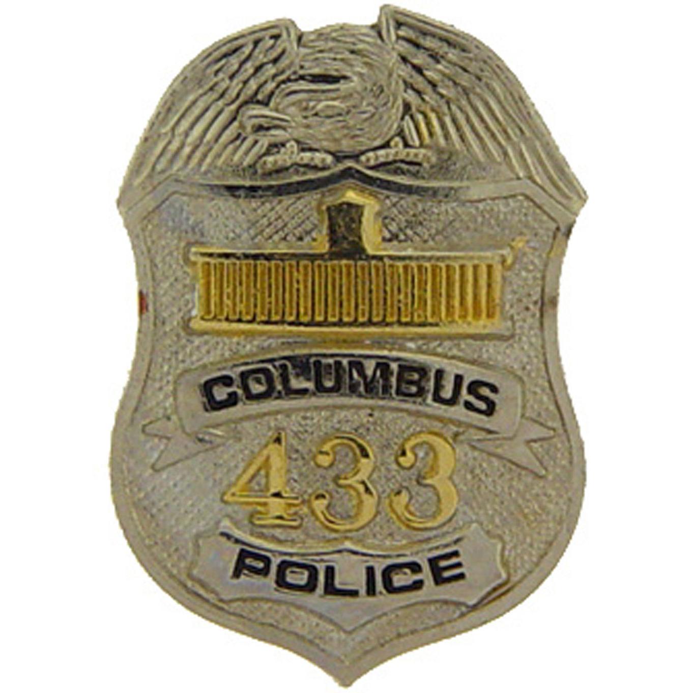 Columbus Police Officer Badge Pin 1&#x22;