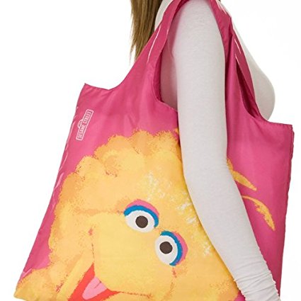 Envirosax Sesame Street Kids Reusable Shopping Bag, Big Bird Pink