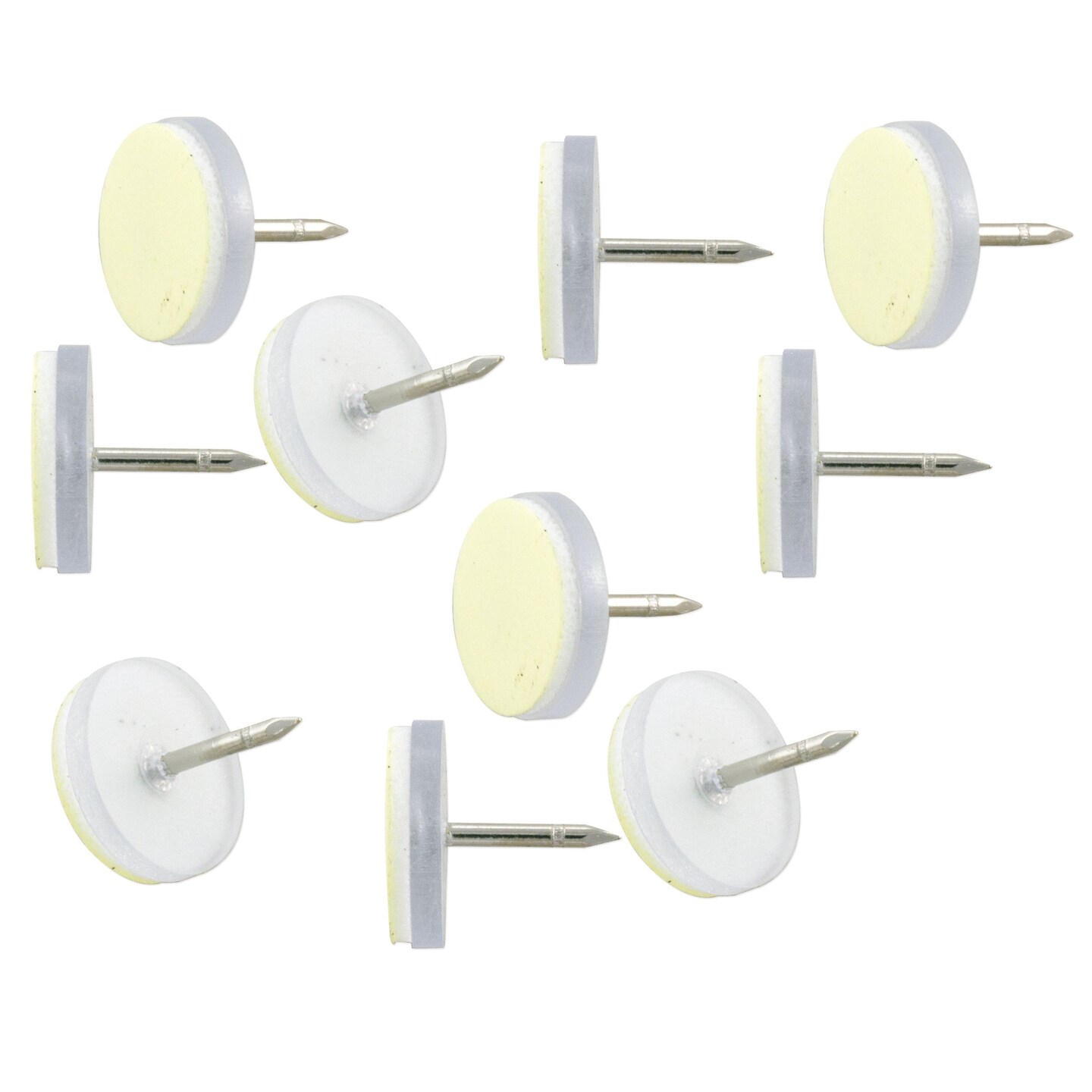3/8&#x22; Silver Color Self-Stick Tie Tack (Package of 10)