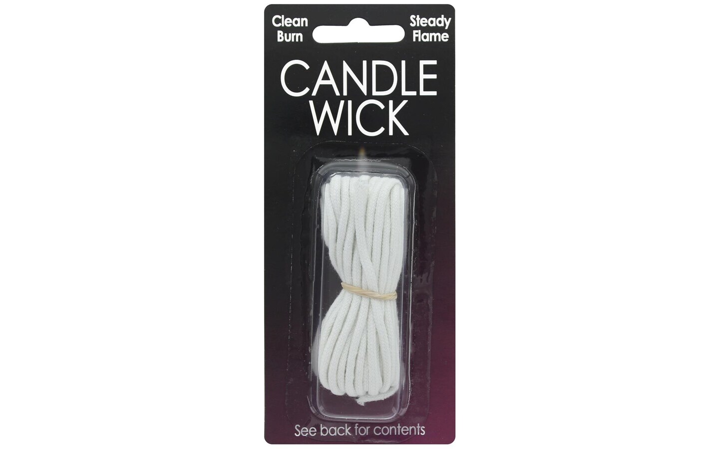 Pepperell Candle Wick Cotton Braid Lg 12&#x27; White