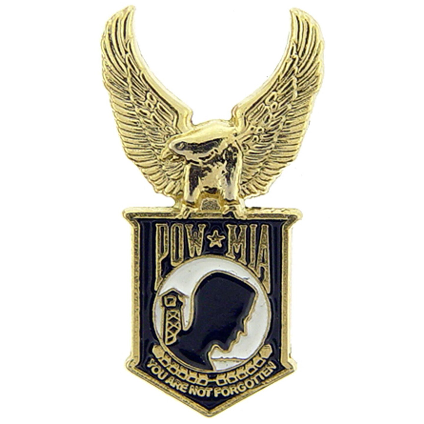 POW MIA with Eagle Wings Pin 1&#x22;