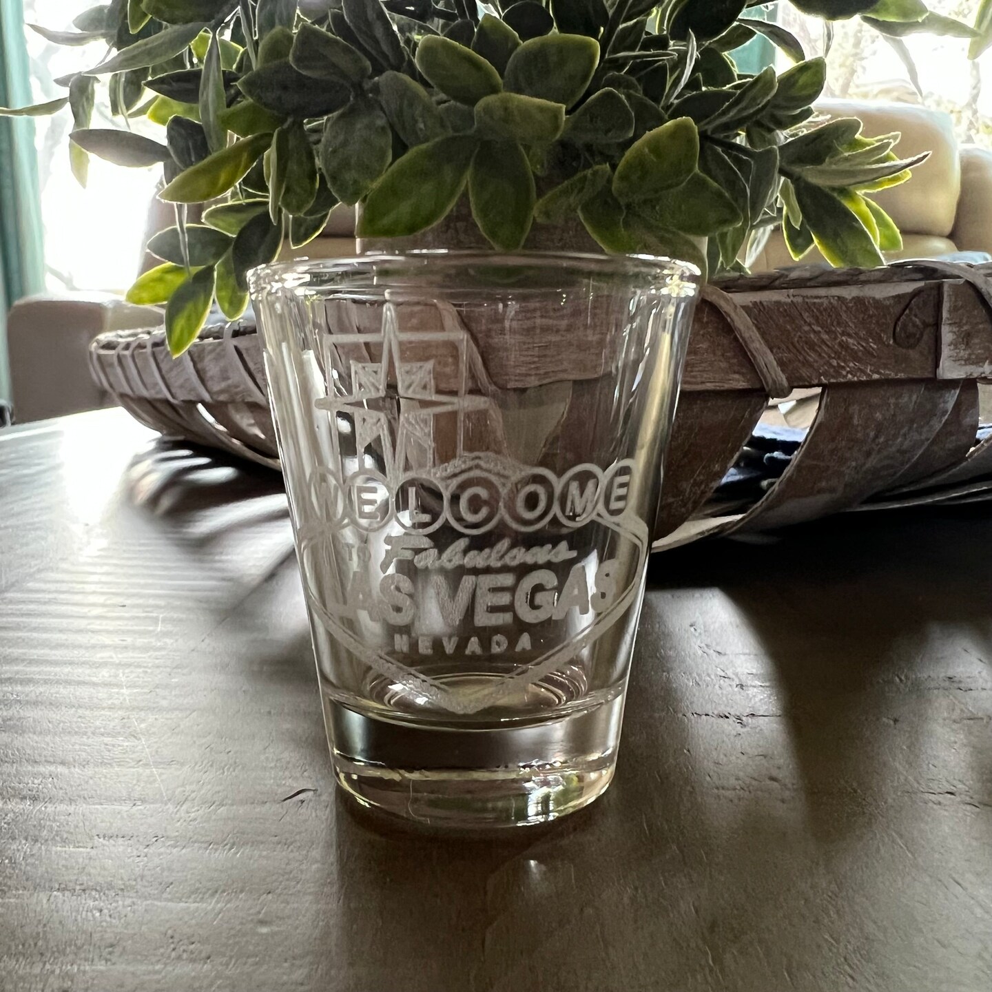 2oz Welcome to Las Vegas Shotglass LASER