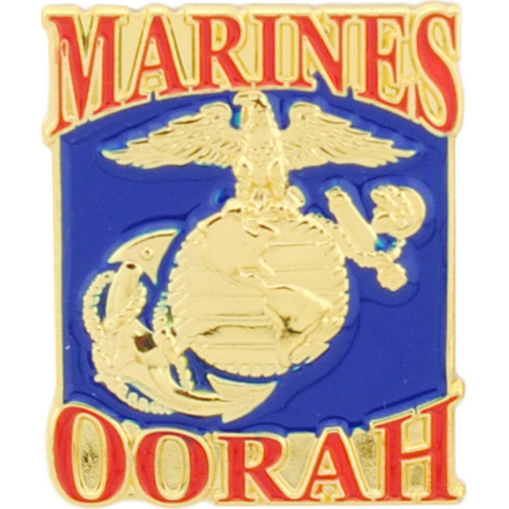 EagleEmblems P12193 Pin-USMC,Oorah Bdg (1.125&#x27;&#x27;)
