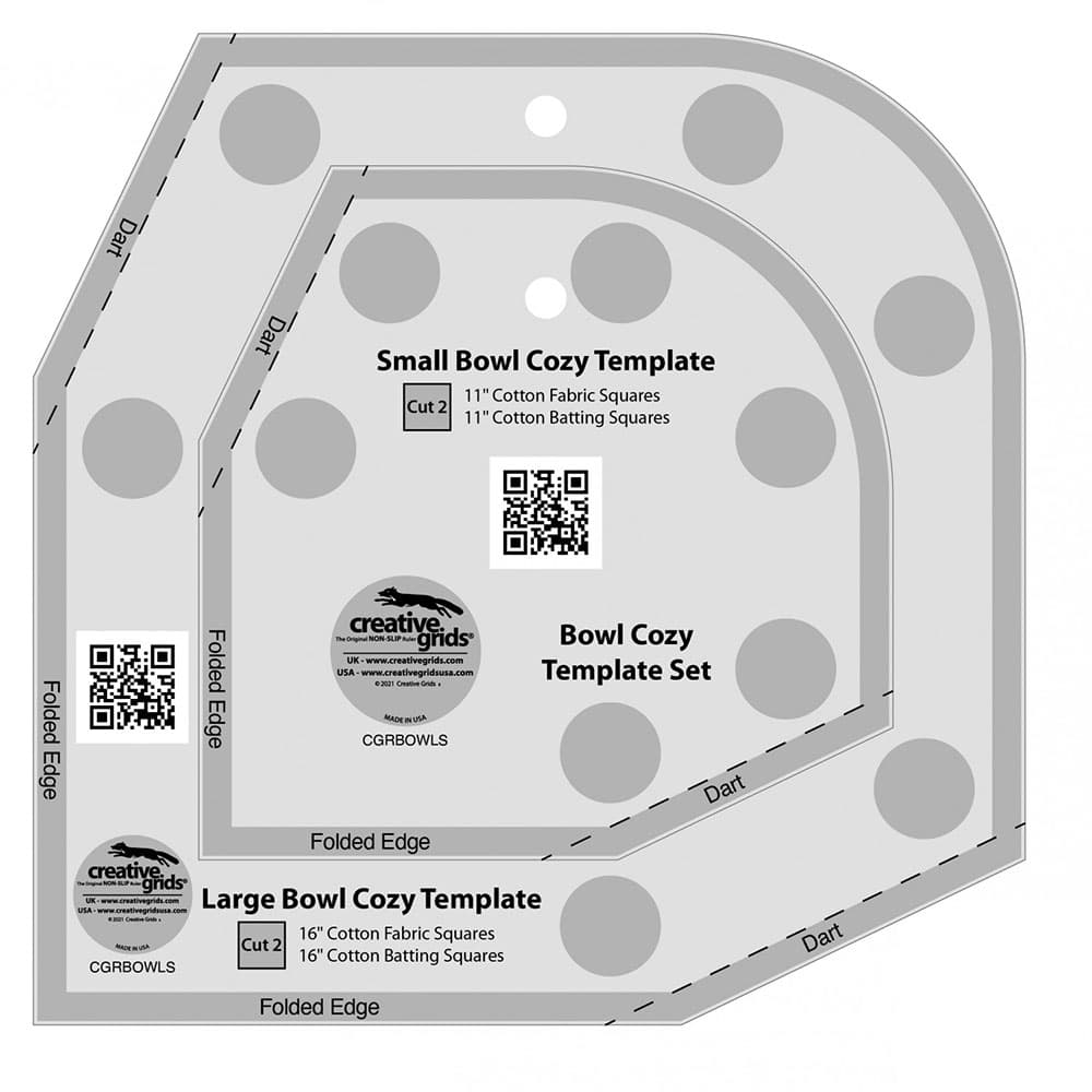 Creative Grids Bowl Cozy Template Set Ruler Michaels Creative Grids Bowl Cozy Template Set Ruler Michaels