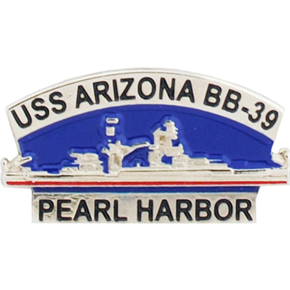 U.S. Navy USS Arizona BB-39 Pearl Harbor Pin 1&#x22;