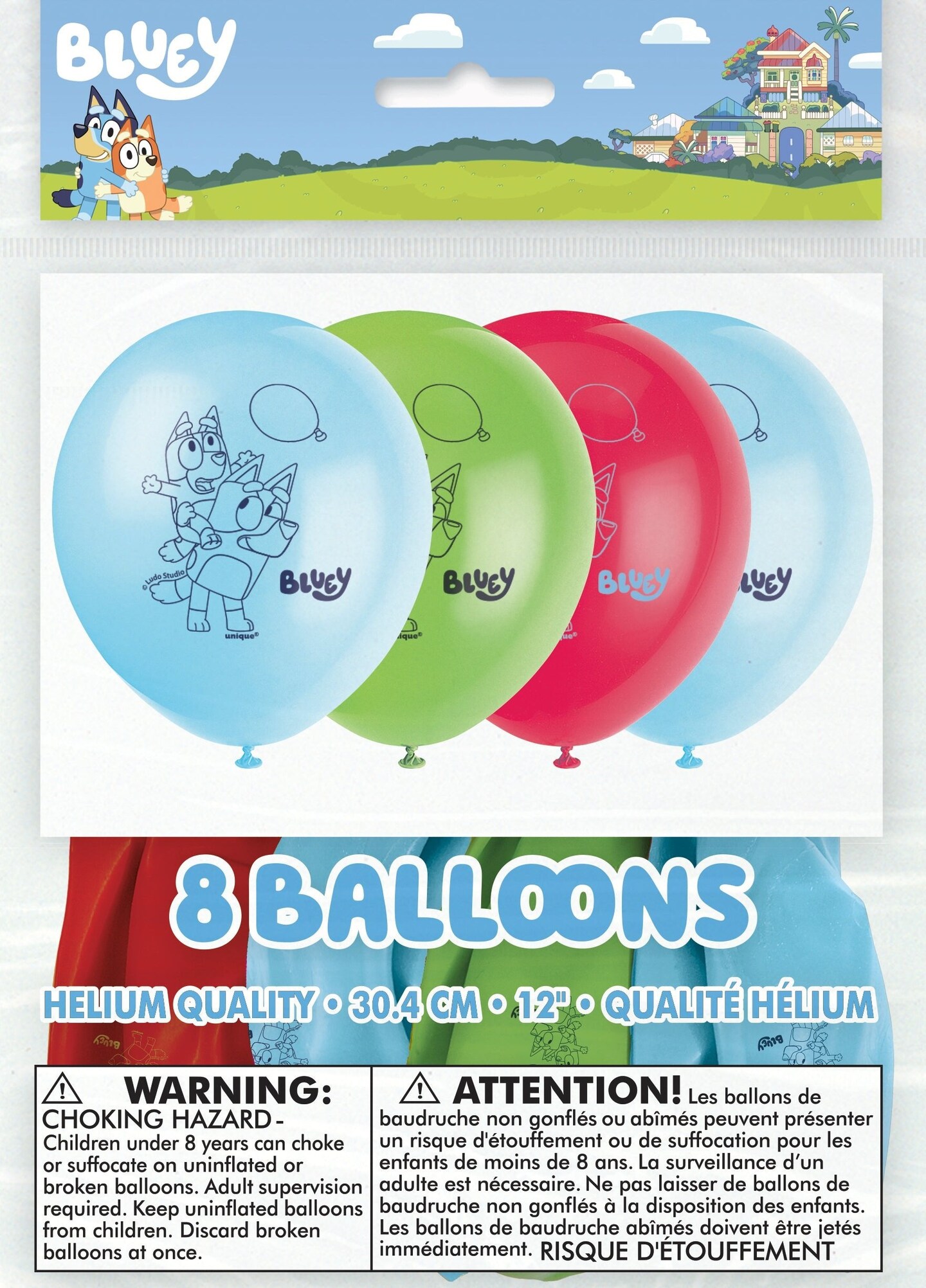 Bluey 12&#x22; Latex Balloons  - 8ct