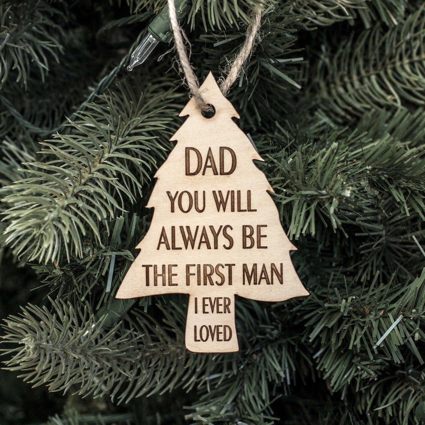 Ornament - We Know - Raw Wood 3x4in